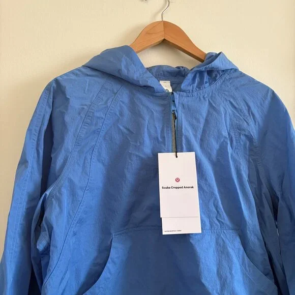 Lululemon Athletic Scuba Cropped Anorak Jacket Pool Party NWT Size 8